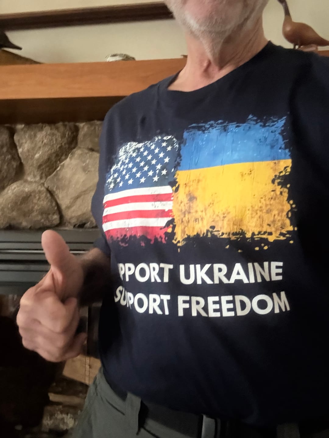 Customer photo review of Support Ukraine-Support Freedom T-Shirt