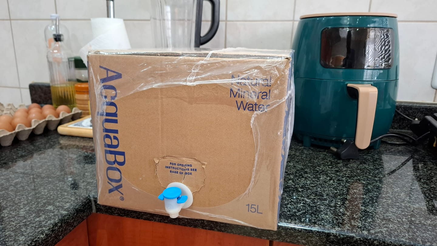 Customer photo review of AcquaBox 15L - Still Mineral Water (on tap Bag-in-Box)