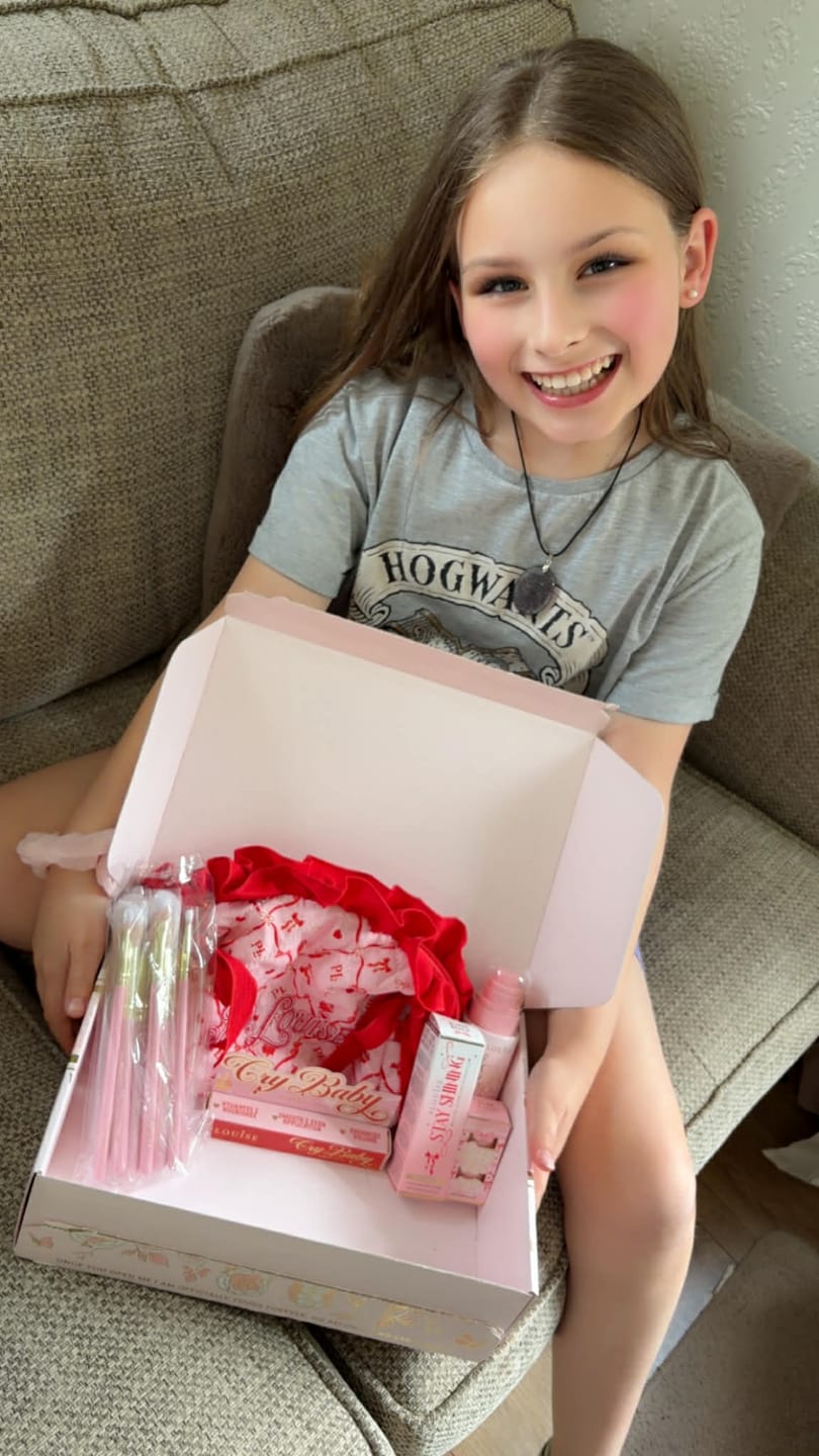 Asiakkaiden valokuva-arvostelu P.Louise Prettystä Pink Bow Makeup Kit & Bagissa