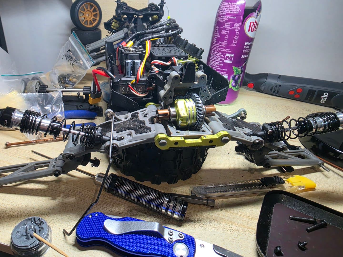 Customer photo review of Aluminum Differential with 34T CNC Gear and 11T CNC Input Gear(M1) For RZ001 and 1/10 Rally Car