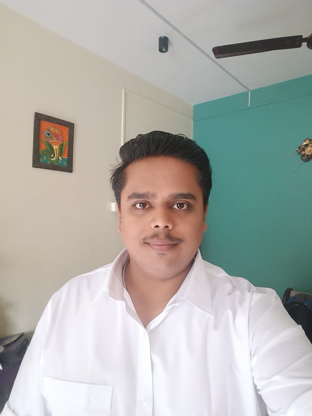 Customer photo review of Double Delight White Shirts - 2 Pcs Combo Pack