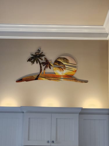 Customer photo review of Sunset Beach Printed Wall Art