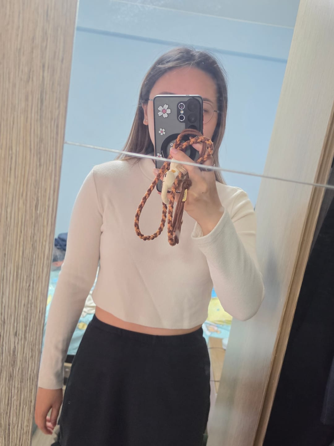 Customer photo review of Iona Funnel Neck Ribbed Top (90% Cashmere)