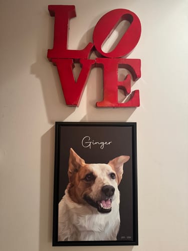 Customer photo review of Pet Art Canvas Wrap