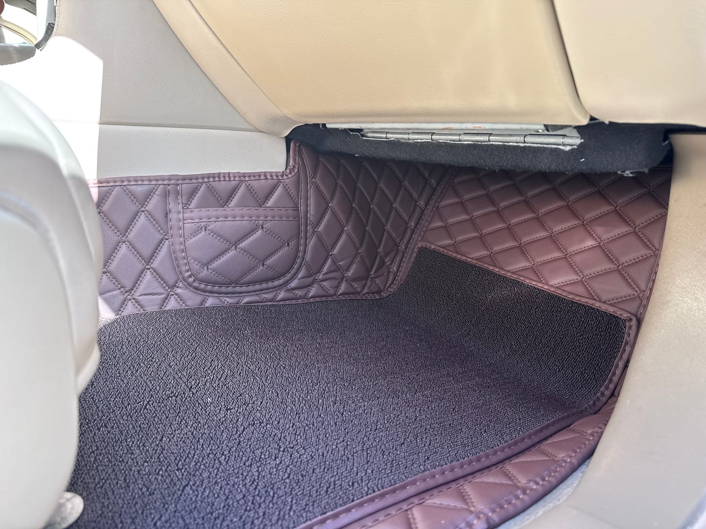 Customer photo review of Diamond Stitching Double Layer Custom Car Floor Mats