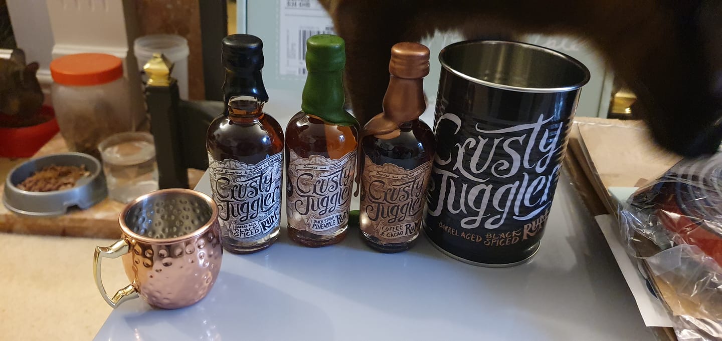 Customer photo review of Crusty Juggler Barrel Aged Black Spiced Rum