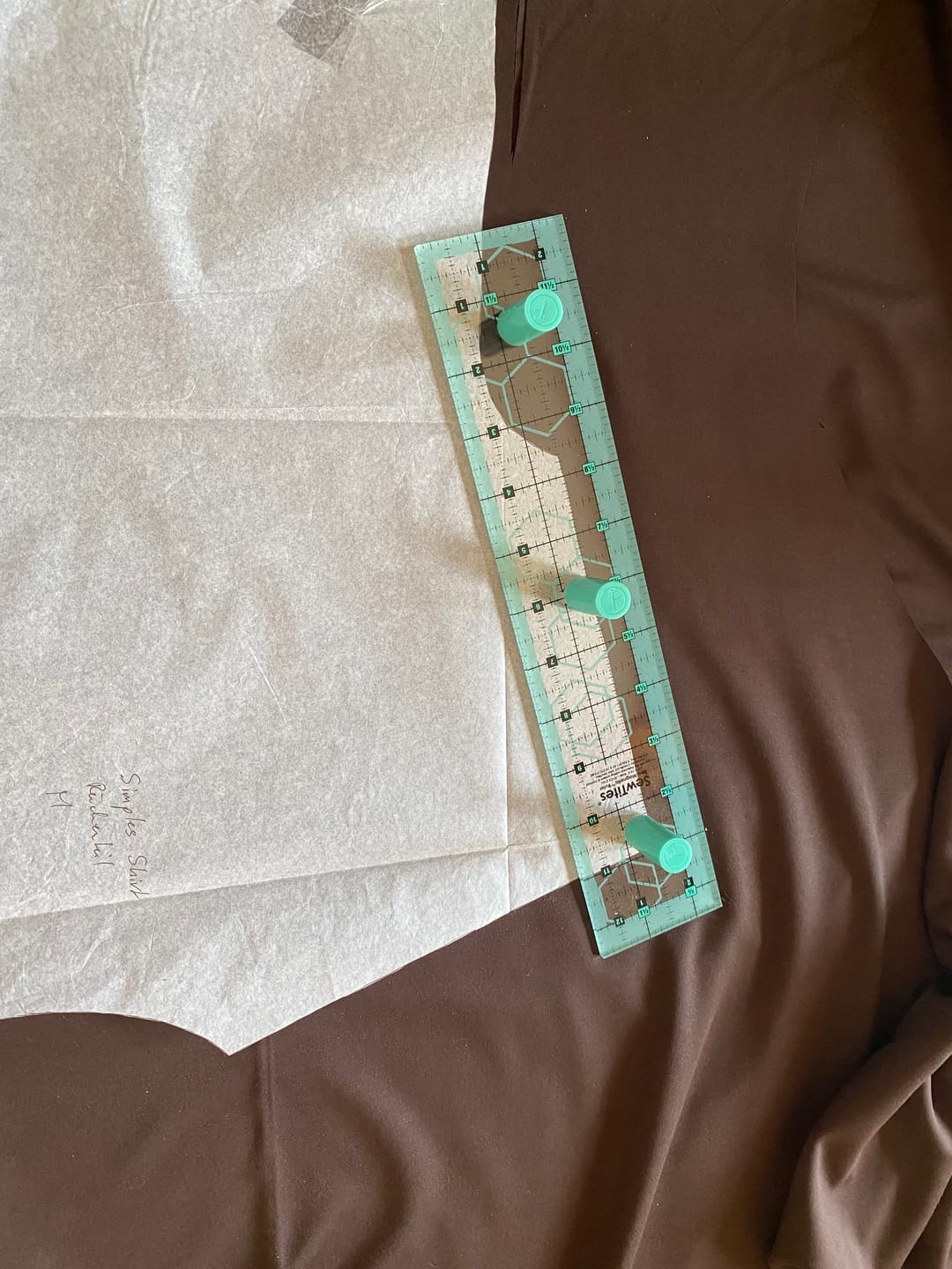 Customer photo review of Sew Magnetic 2.5" x 12.5" Ruler