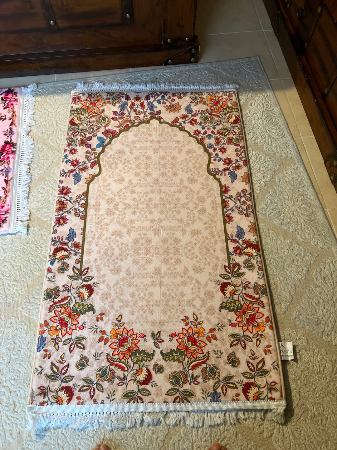 Customer photo review of Barakah Padded Prayer Mat