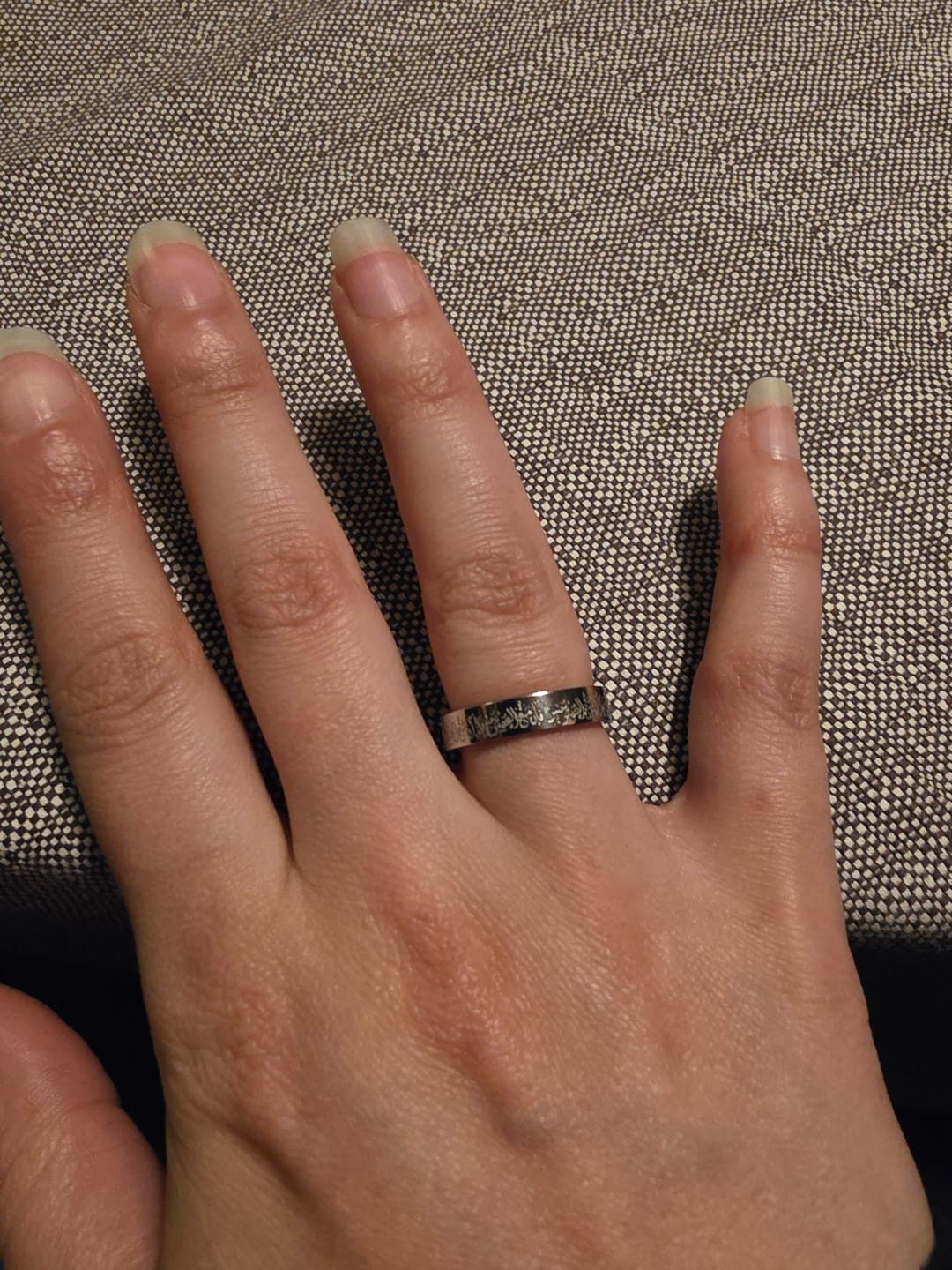 Customer photo review of "Gewiss, mit der Erschwernis, kommt die Erleichterung" Ring
