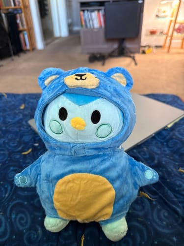 Customer photo review of Mini Finch Plushie - Small but Mighty Comfort