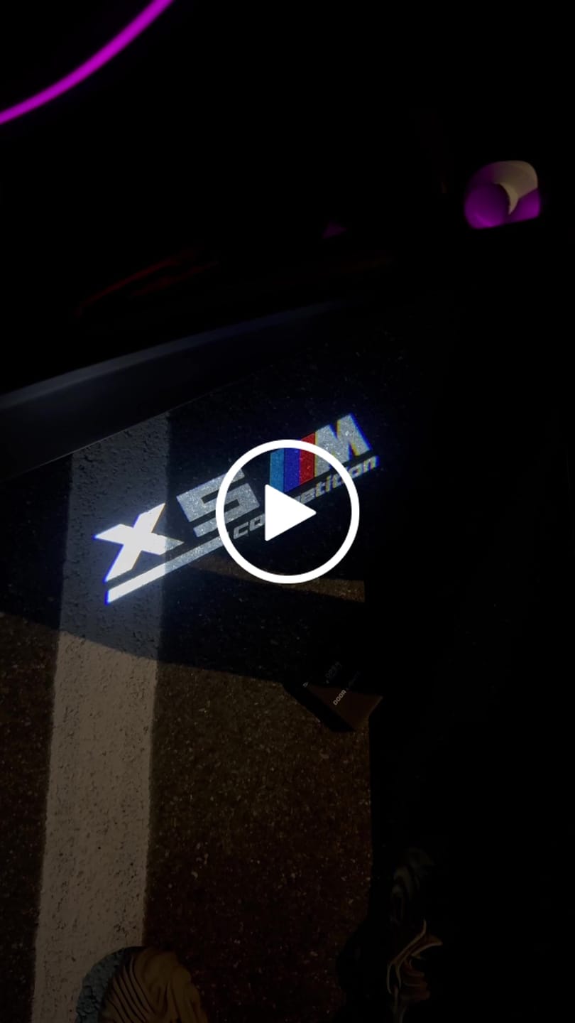Customer video review of BMW X SERIES DOOR LIGHTS