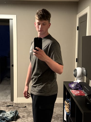 Customer photo review of AWD Civic Tee- Faded Black
