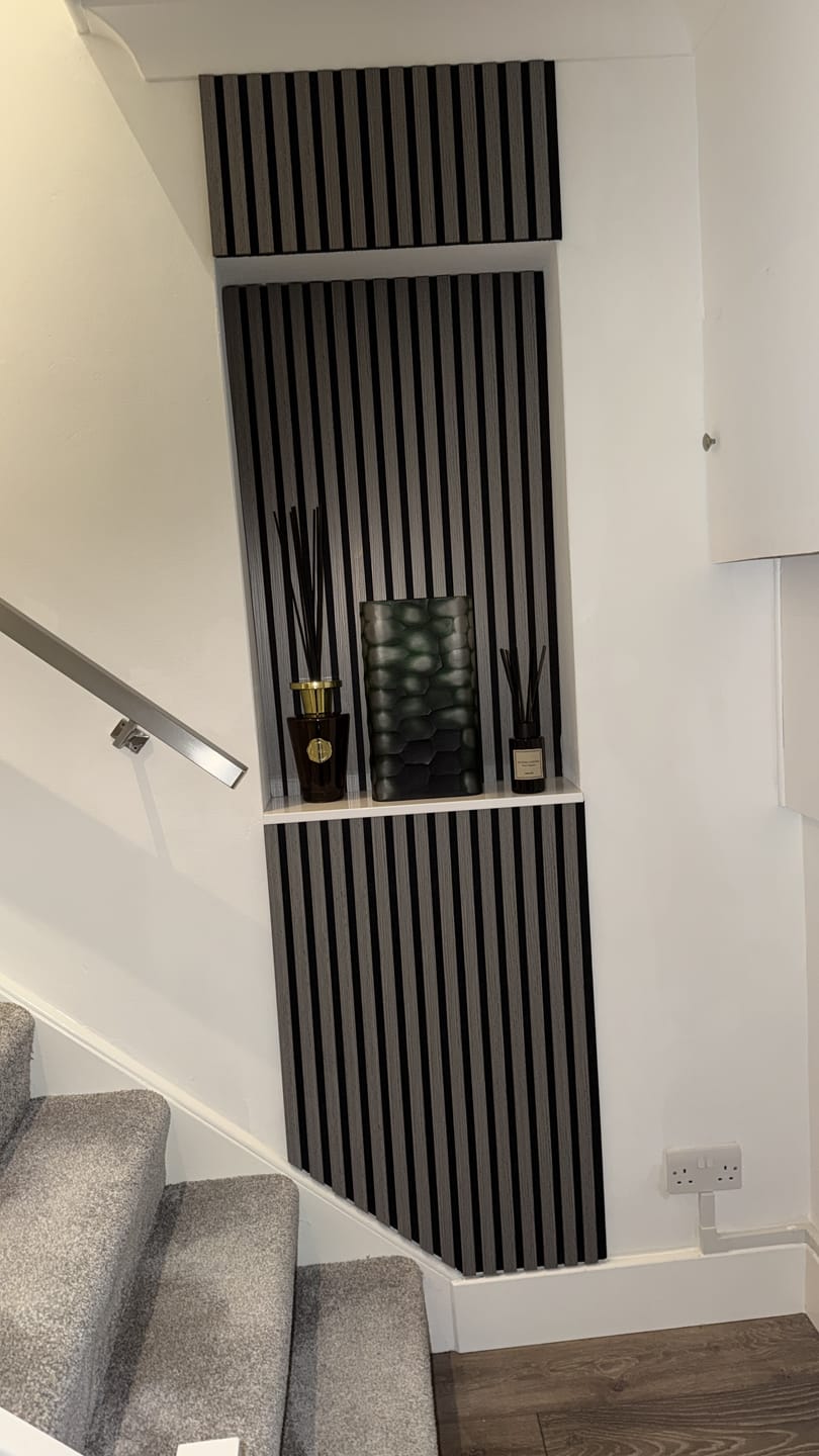 Customer photo review of Premium Acoustic Wall Panels - Light Grey