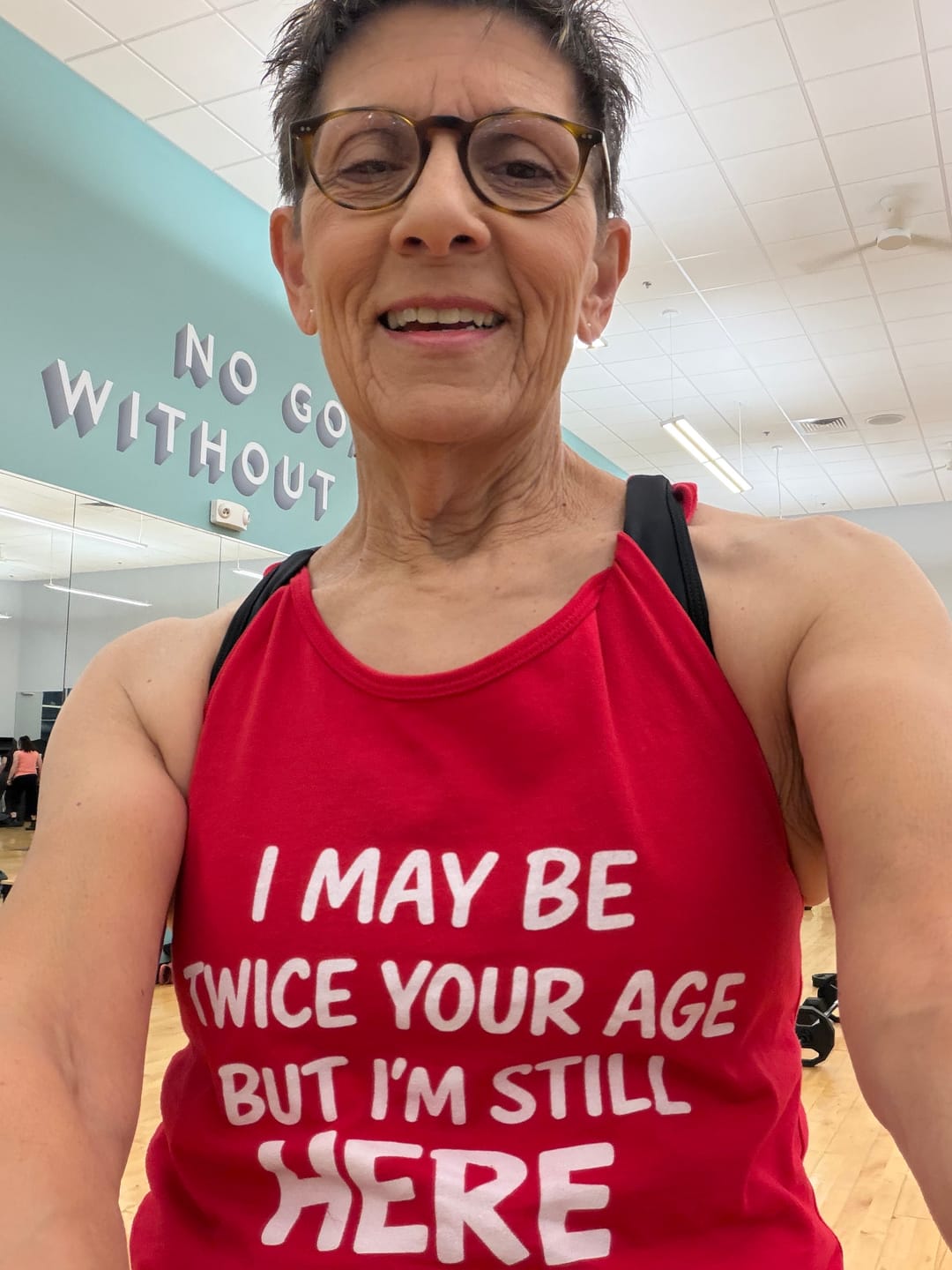 Customer photo review of Still Here Tank
