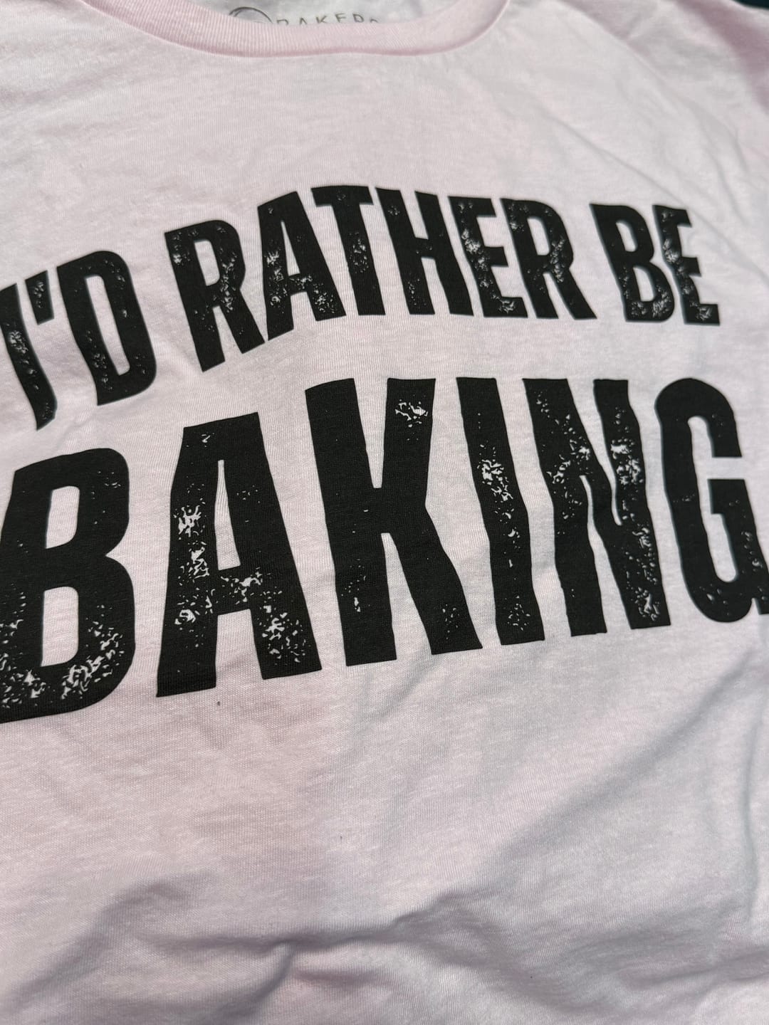 Customer photo review of I'd Rather T-Shirt