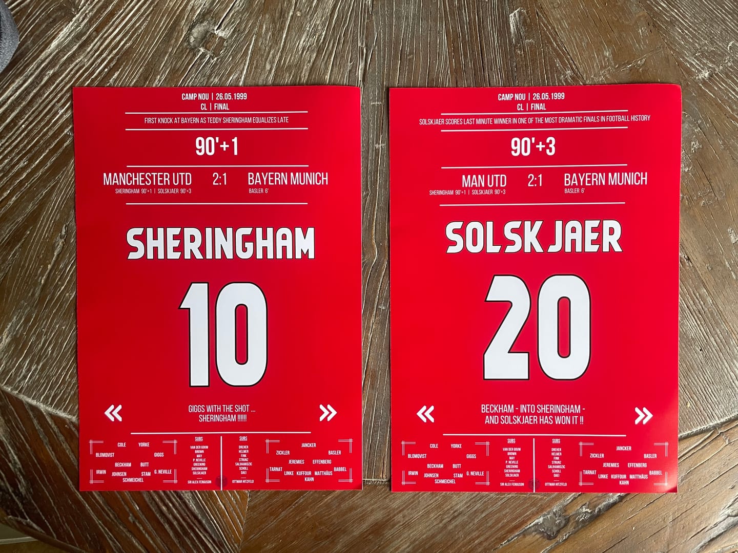 Customer photo review of Solskjaer trifft im denkwürdigsten Comeback der Geschichte im Finale 1999 gegen Bayern