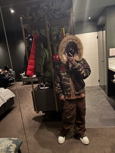 Customer photo review of Embroidered Detachable Fur Hooded Jacket