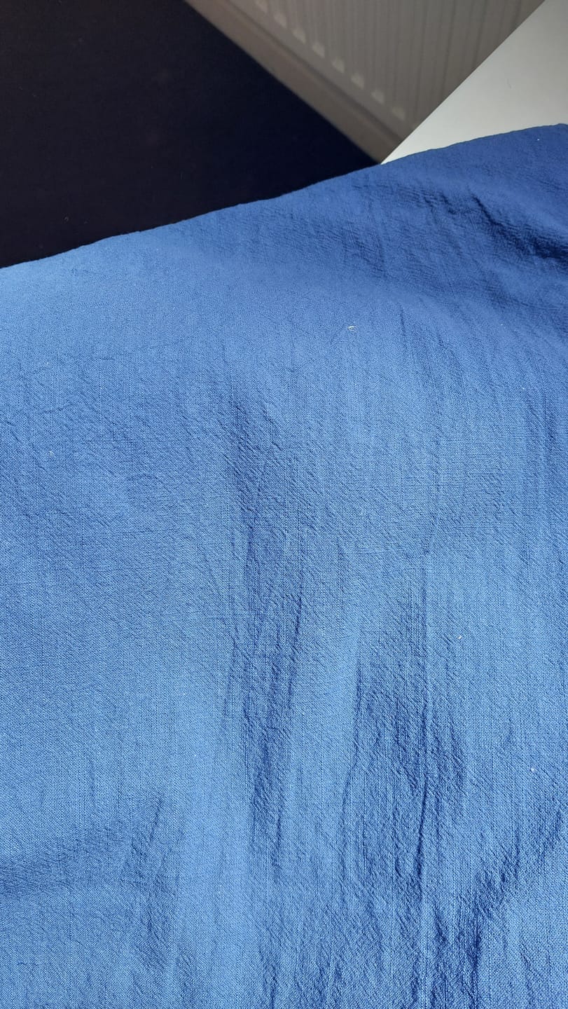 Customer photo review of Linen Feel 100% Cotton Fabric