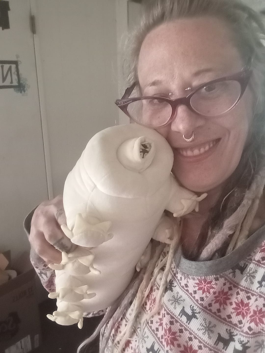 Customer photo review of Tardigrade Water Bear Soft Stuffed Plush Toy