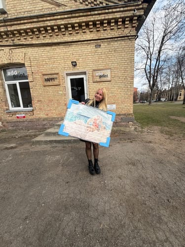 Customer photo review of Paveikslas “The Promises We Gave The Swans Will Keep"