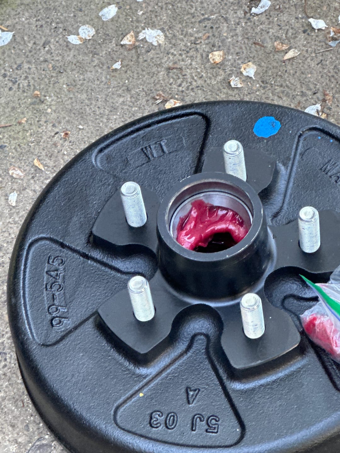 Customer photo review of 3500 lb Trailer Axle With Brakes | Round Straight