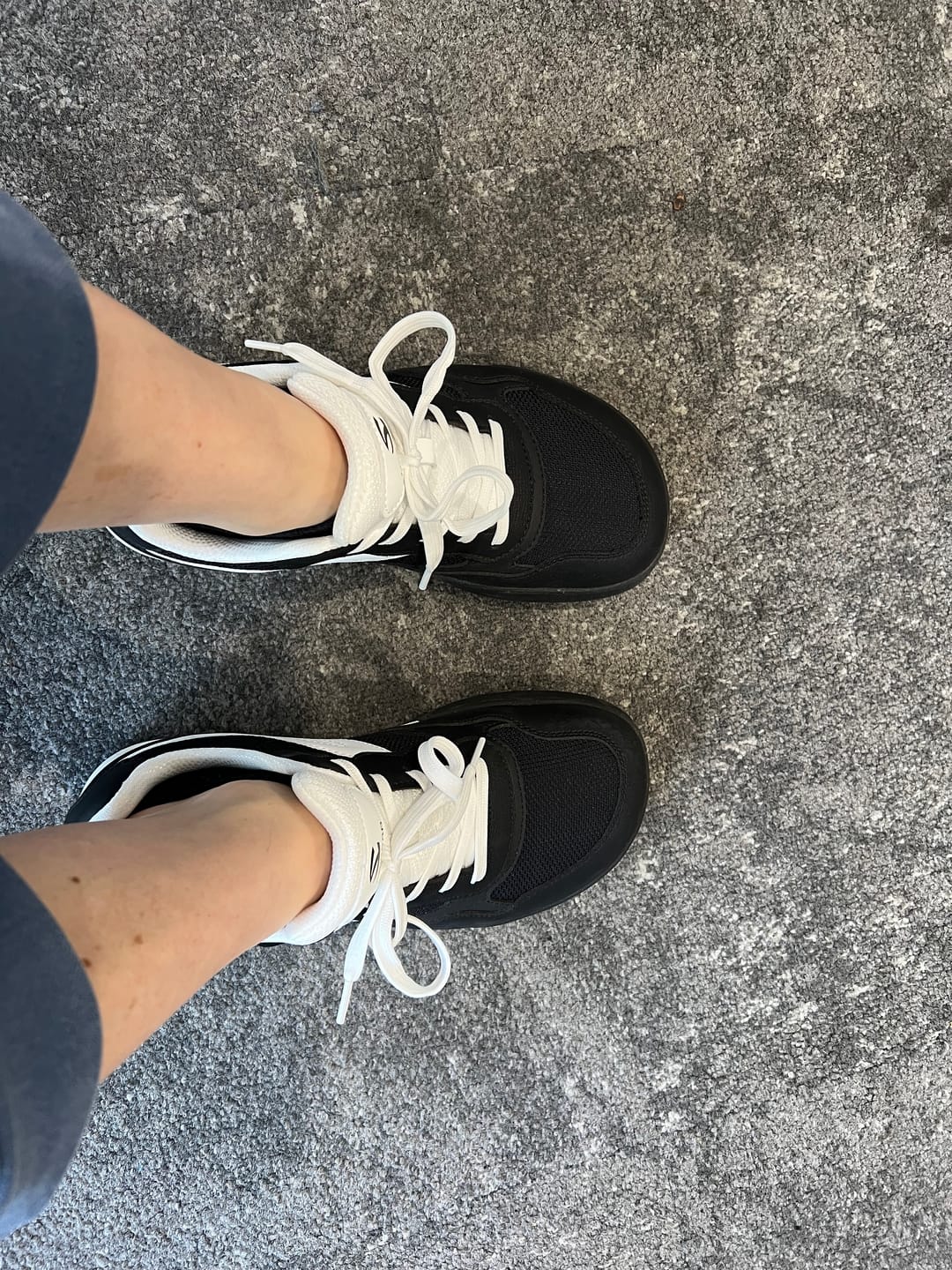 Customer photo review of Heather - Wide Toe Sneakers