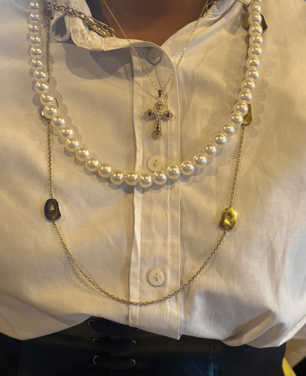 Customer photo review of Collier Croix Templière