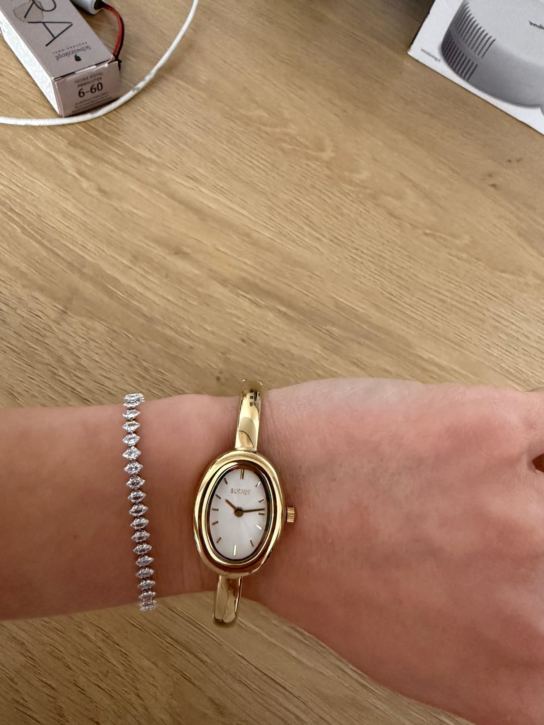 Customer photo review of Diana Gold White