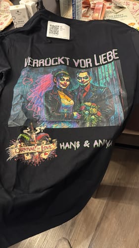 Customer photo review of Carnival of Love - Hoodie Unisex Backprint