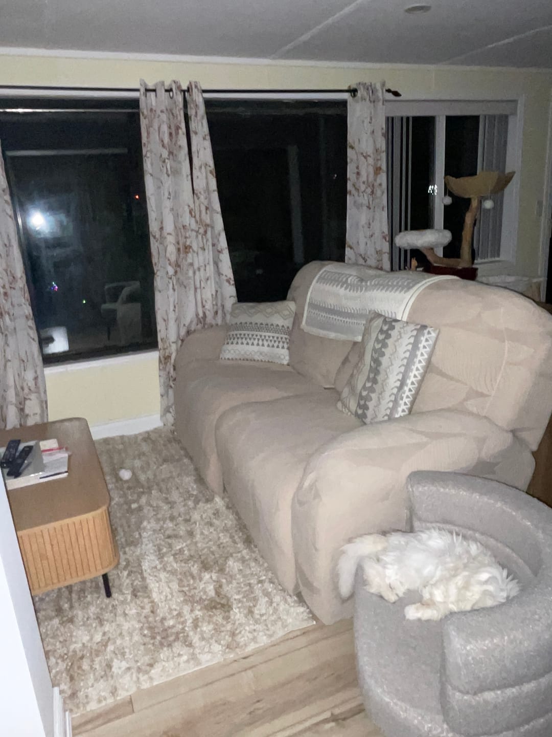 Customer photo review of Leopard Recliner Cover Stretch Sofa Slipcover With Elastic Bottom