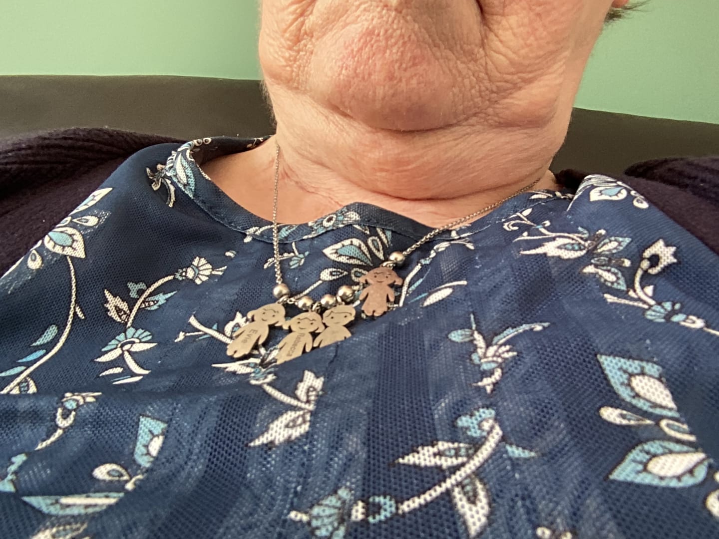 Customer photo review of Personalised My Children Necklace
