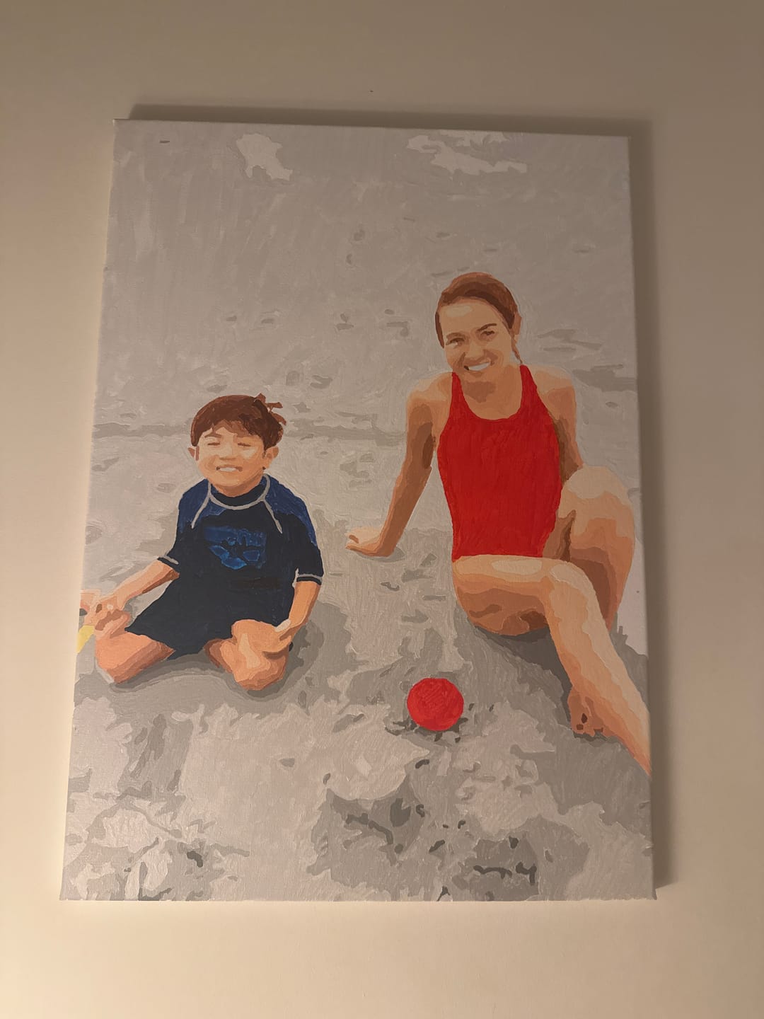 Customer photo review of Customized Paint by Numbers Kit - Paint Your Own Photo