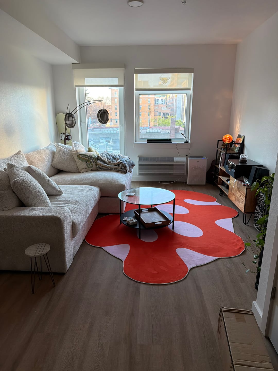 Customer photo review of Irregular Orange Moss Design Rug by Johann Banta