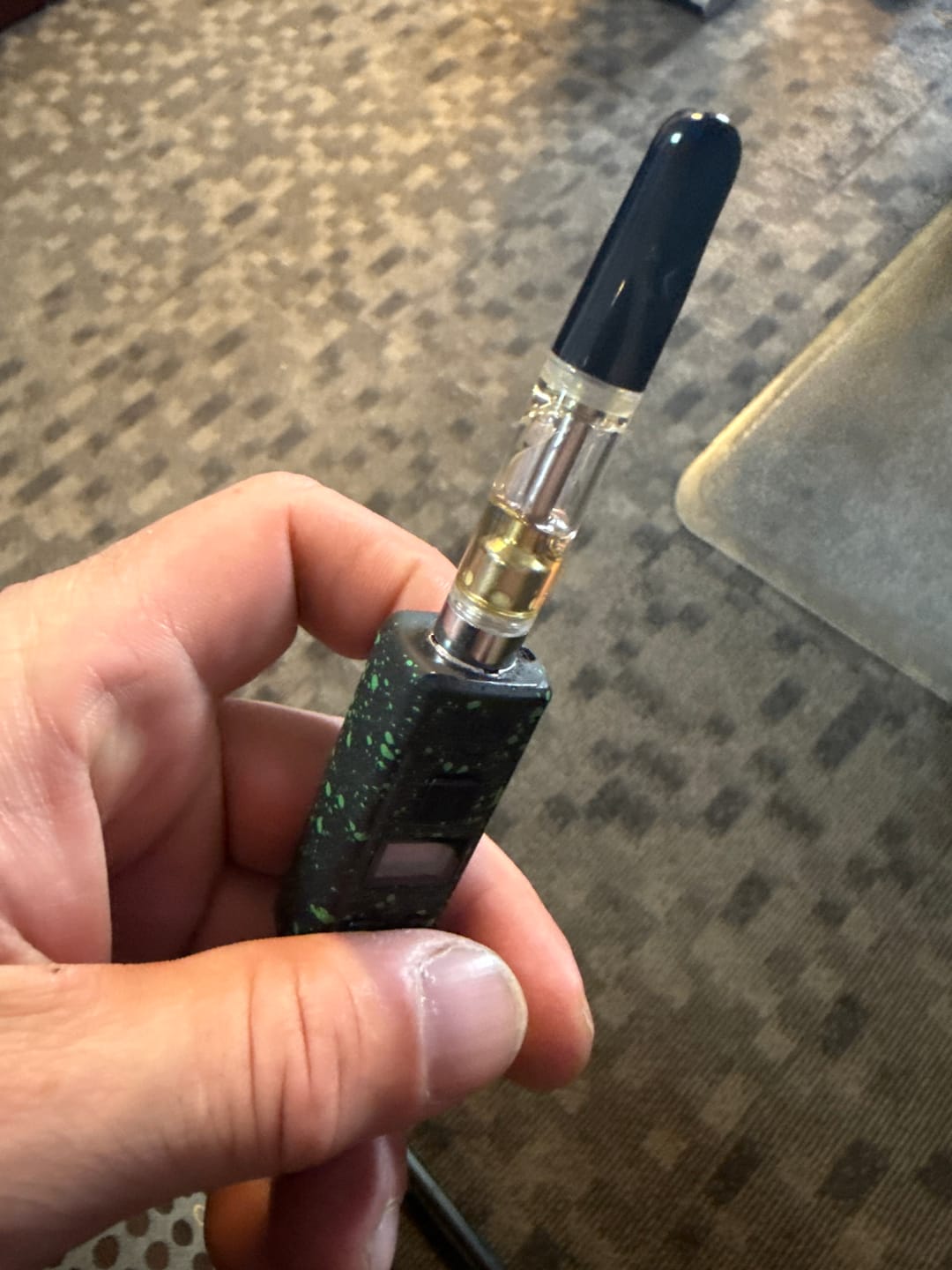 Customer photo review of 1 Gram THCA Full Spectrum Vape Cartridge | Berry Gelato - Hybrid