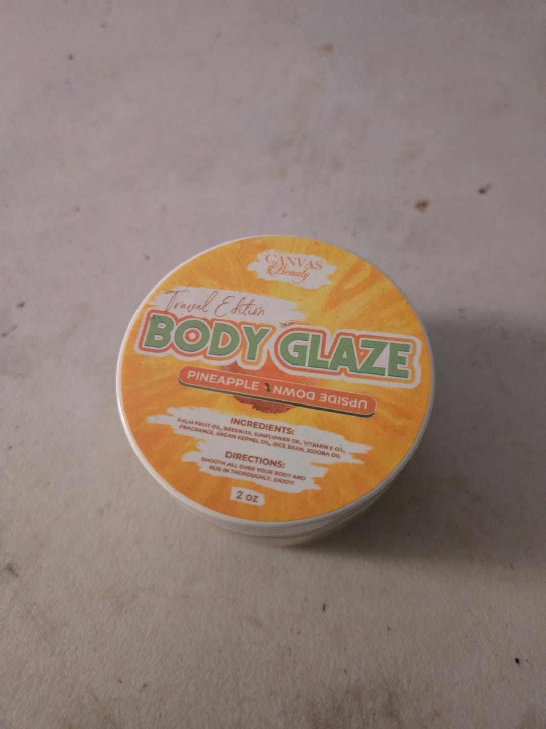 Customer photo review of (NEW) TRAVEL GLAZE: PINEAPPLE UPSIDE DOWN