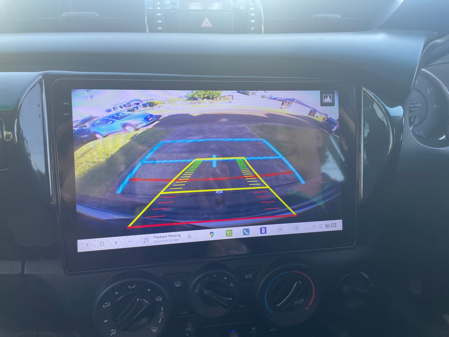 Customer photo review of 10.25" Toyota Hilux 16'- 22' Head Unit Upgrade Kit