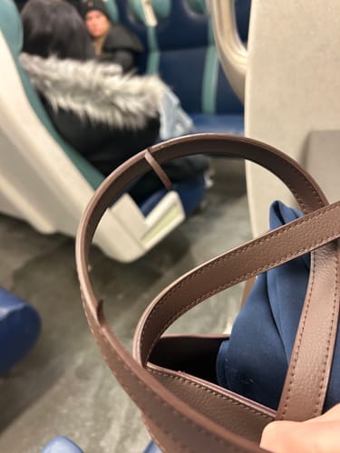 Customer photo review of Linnea Tote Espresso