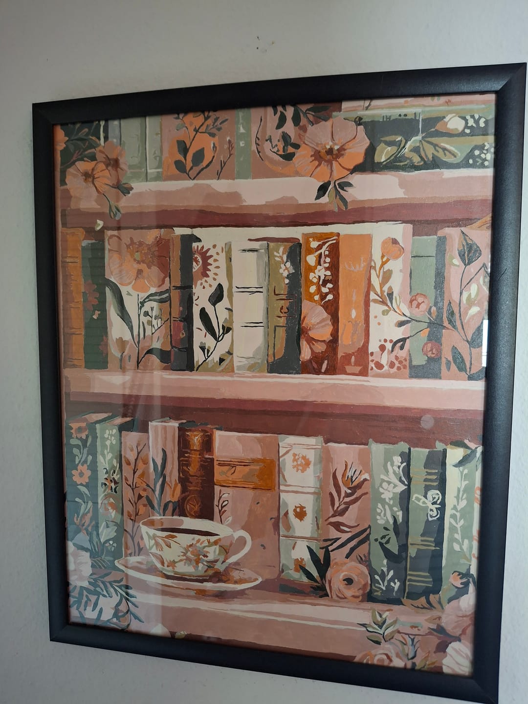 Customer photo review of Malen nach Zahlen - Blühende Bibliothek