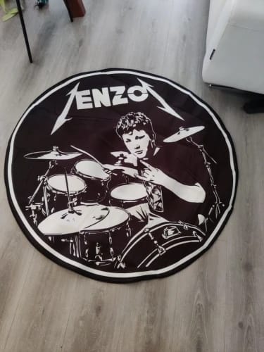 Customer photo review of Custom Printed Round Rug