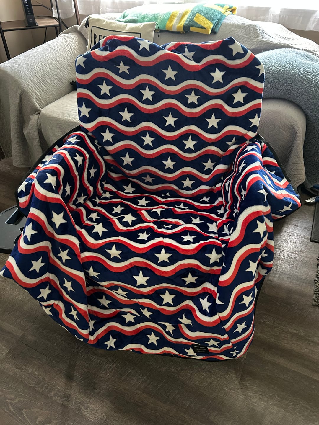 Customer photo review of The Chair Blanket