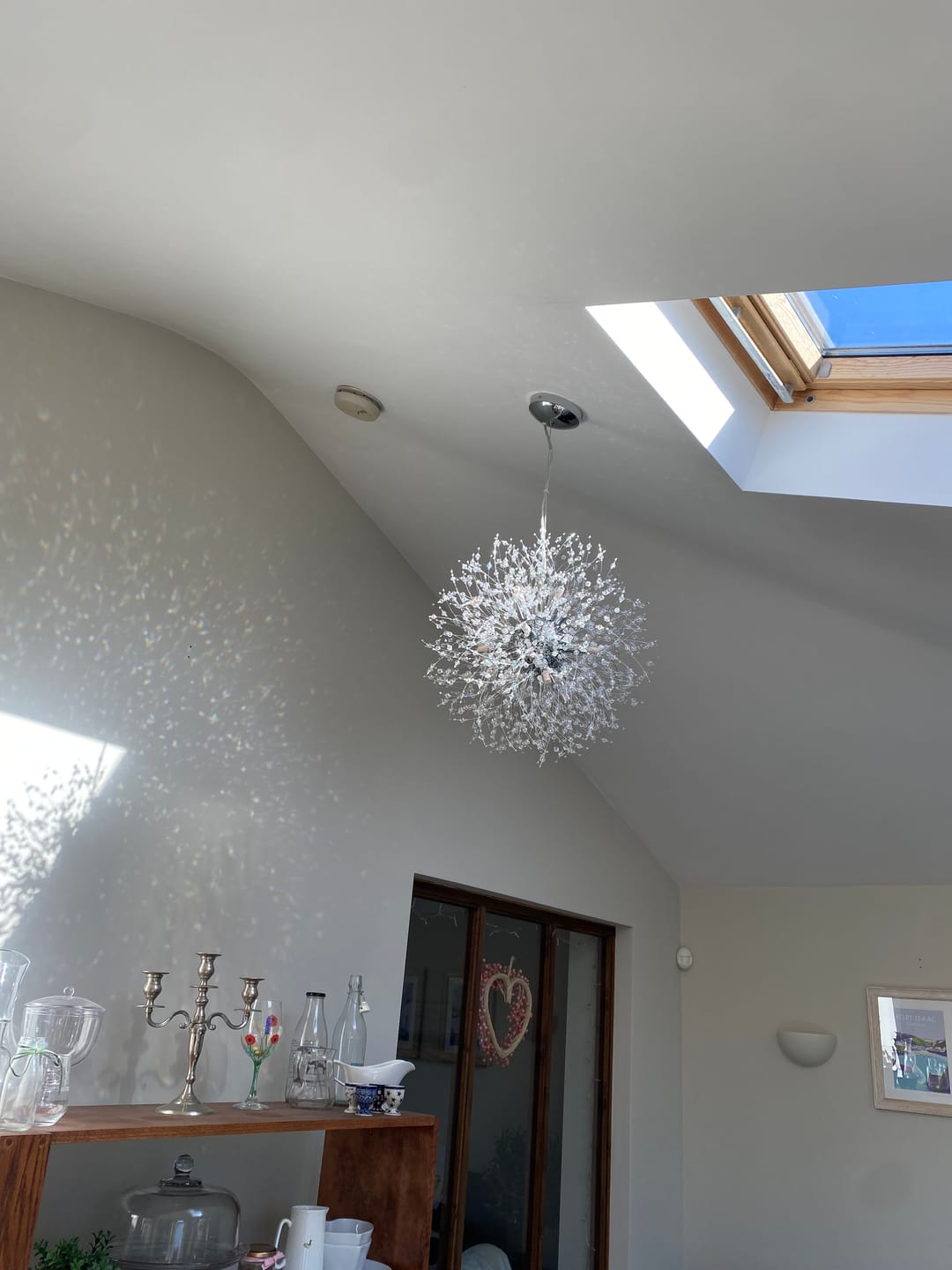Customer photo review of Modern Crystal Sputnik Chandelier