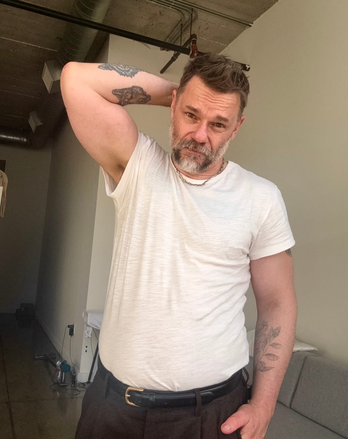 Customer photo review of The Dean Tee White