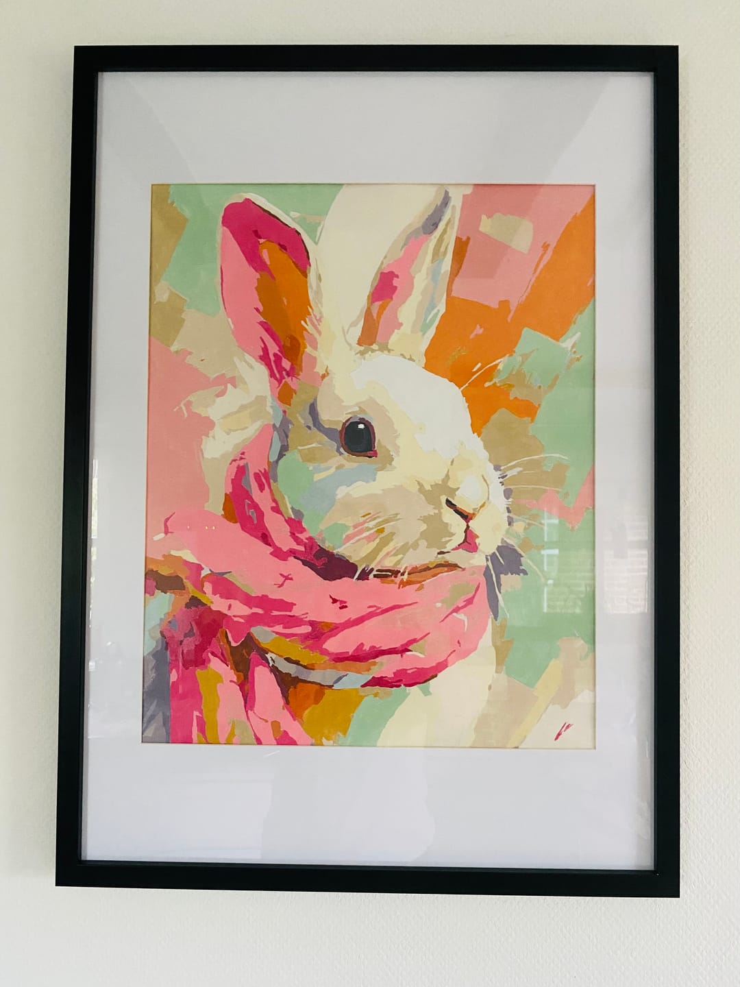 Customer photo review of Malen nach Zahlen - Pastellhase
