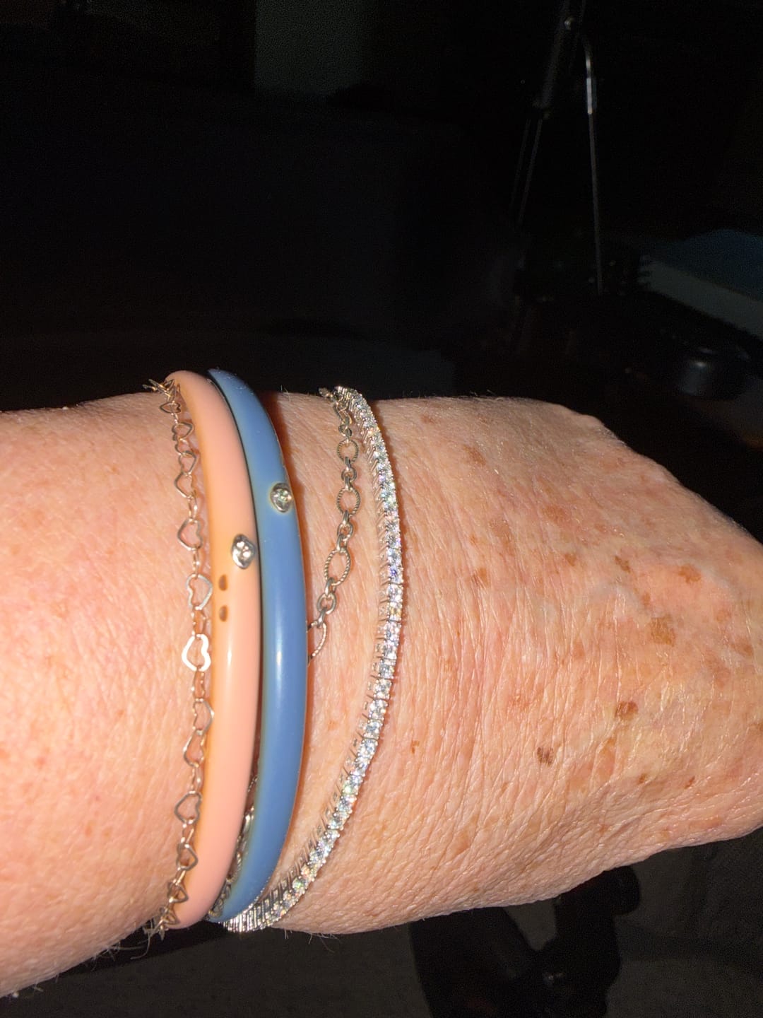 Customer photo review of Moissanite Tennis Bracelet 2mm
