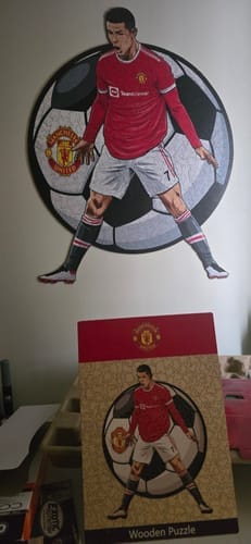 Customer photo review of Cristiano Ronaldo - Wooden Puzzle