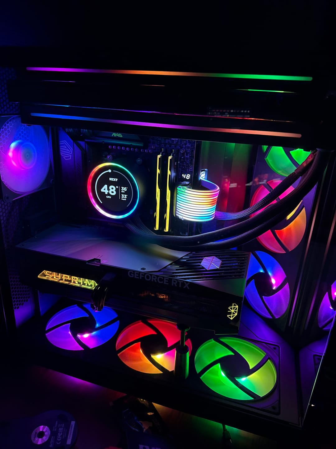 Customer photo review of AsiaHorse Aurora Learn PSU Cable Cover