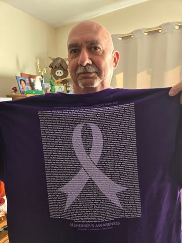 Customer photo review of Alzheimer's - Round 21 (Unisex Classic Tee | Gildan)