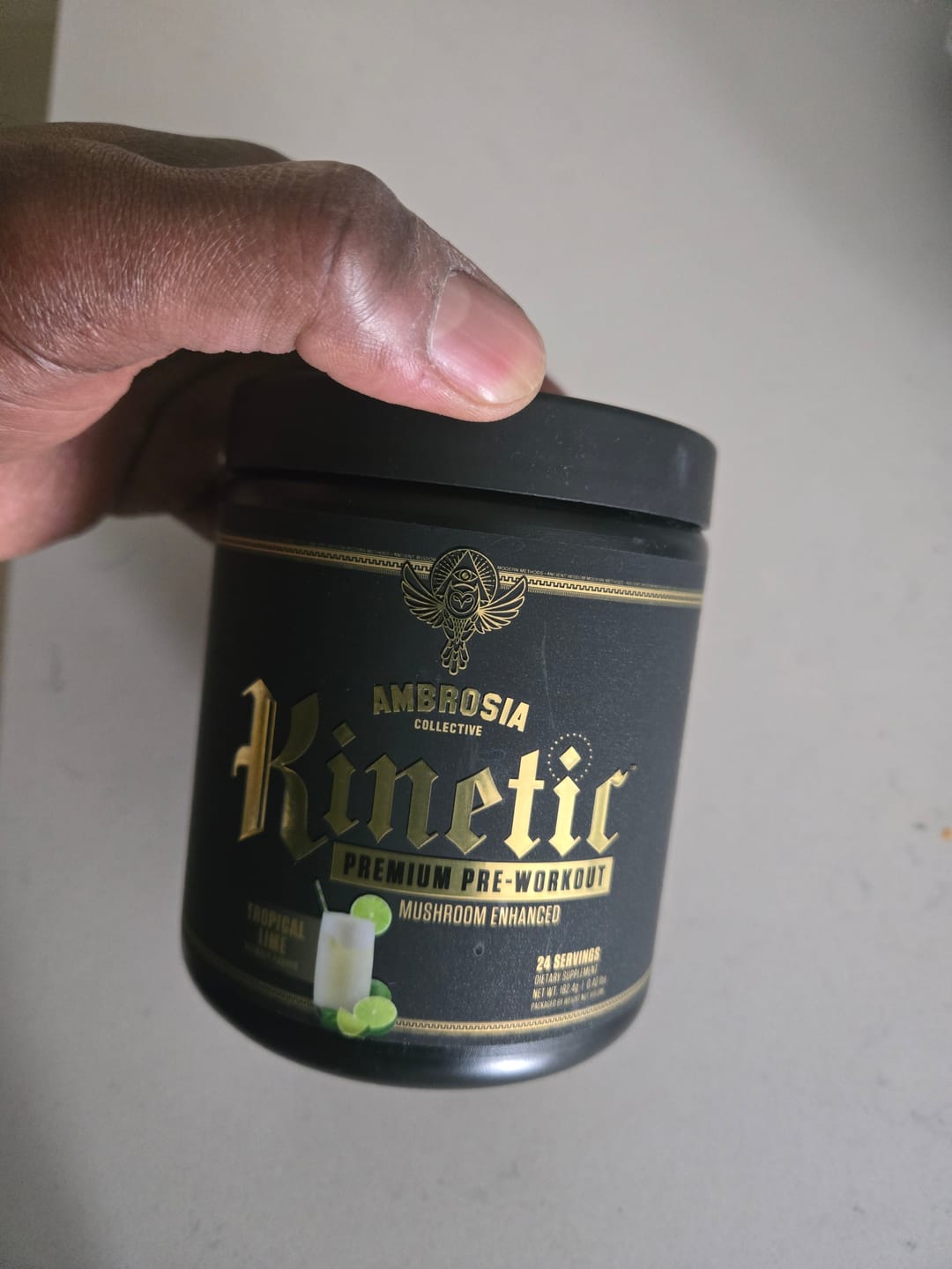 Customer photo review of Kinetic™ - Mushroom Enhanced Pre-Workout