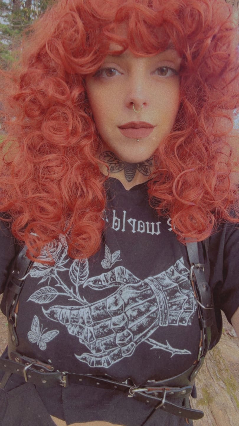 Customer photo review of Cruel World Crop Tee
