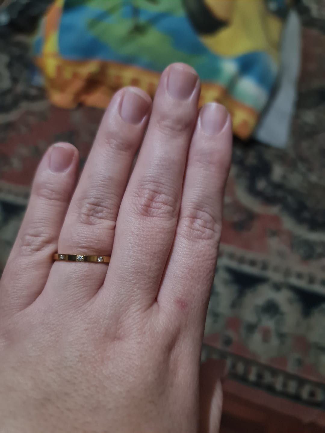Customer photo review of DONNATELLA | Tarnish Free | Thin Encrusted Designer-Inspired | Gold/Silver/Rose Gold Ring (1 piece)